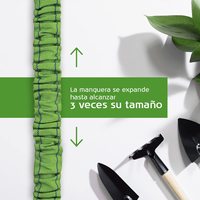 Tuyau d'arrosage extensible vert personnalisable de 7,6 m à 76,2 m avec raccords en plastique ABS, tuyaux d'irrigation, tuyaux en polyéthylène, sac en plastique OPP