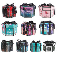 Coffret cadeau d'anniversaire 2023, kit de boîte cadeau DIY en forme de papillon avec boîtes surprise
