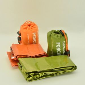 Outdoor Survival Camping Reusable Mylar Thermal Blanket Rain <b>Poncho</b> Portable Raincoat Manufacturer for Promotion Custom - Product Image 1