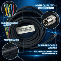 Câble d'encodeur servo personnalisé de marque DC DVP0M20024-5M, faisceau de câbles de signal moteur, assemblage de câbles multiconducteurs pour l'automatisation industrielle