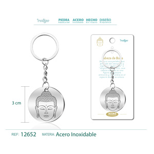 Cabeza de Buda de Acero Cotigo 1cm X 11cm X 30cm - Product Image 1