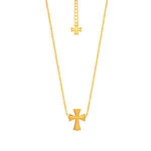 PVD Gold Plated 316L Stainless Steel <b>Cross</b> Pendant Necklace Sustainable Resistant Fashion Jewelry - Product Image 2