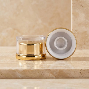 Emballage de luxe pour soins de la peau Yuxinmei D40 ABL Tube avec bouchon extérieur en acrylique à bords arrondis et bordure dorée métallique - Product Image 2