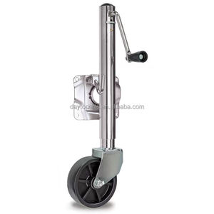 Cric à double <span class=keywords><strong>roue</strong></span> en acier robuste, capacité de 2000 lb, charge utile maximale de 12 000 lb, cric à <span class=keywords><strong>manivelle</strong></span> pour caravane, pièces et accessoires de remorque - Product Image 2