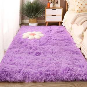 Vente en gros de tapis à longs poils pour salon et chambre à coucher ensembles de tapis de sol fenêtre en <span class=keywords><strong>baie</strong></span> et tapis de chevet pour la maison - Product Image 1