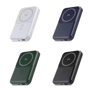 Customized Logo Portable Mini Power Bank 10000mah 5000mah Magnetic <b>Wireless</b> Charger Li-Polymer Battery 15W Fast Charging Type-C - Product Image 1