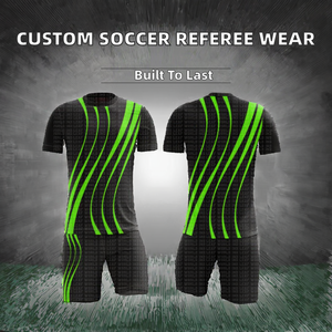 Conjuntos de Uniformes de Fútbol para Árbitro, 100% Poliéster, Sublimación, Corte Automatizado, Secado Rápido, Elásticos, Hechos a Medida, Ropa de Entrenamiento - Product Image 4