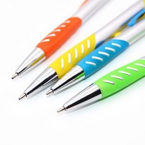 Stylo bille promotionnel multicolore personnalisé avec logo, en plastique 1,0 mm, style européen et américain, cadeau pour étudiants, bureau et entreprise - Product Image 3
