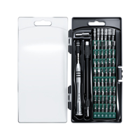 Jeu de 57 embouts de tournevis de précision avec tige d'extension flexible, kit multi-embouts en acier CR-V pour la réparation de smartphones, ordinateurs portables et montres