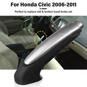 Car Handle Grip Covers Parking Hand Brake Handle Sleeve Protector <b>Interior</b> <b>Accessories</b> for Honda for Civic 2006 2007 2008 -2011 - Product Image 3