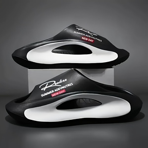 Xưởng bán buôn dép lê nam thời trang mới chất liệu EVA, màu trơn, kiểu dáng mùa hè, dép xỏ ngón đế bằng - Product Image 3