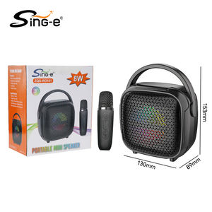 ลำโพงคาราโอเกะพกพา ZQS-W3101 เชื่อมต่อบลูทูธ พร้อมไฟ RGB LED สำหรับงานเวที กิจกรรมกลางแจ้ง งานปาร์ตี้ ไมโครโฟน 1 ตัว - Product Image 6