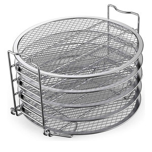Support de déshydratation empilable à 5 niveaux en acier inoxydable 304, compatible avec les autocuiseurs Stant Pot 8QT et les friteuses à air NJ <span class=keywords><strong>Foodi</strong></span> 6.5QT - Product Image 5