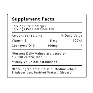 Coenzym Q10 Kapseln Heiß verkaufte Kapseln Hersteller Hochfeste Ergänzungen Natürliche Ubichinon Coenzym Q10 Kapseln - Product Image 2