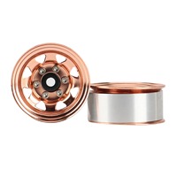 4PCS 1.55 Métal Beadlock Jante Moyeu de Roue pour 1/10 RC Crawler Car Axial Yeti Jr UTB18 RC4WD D90 TF2 Tamiya CC01 LC70 MST