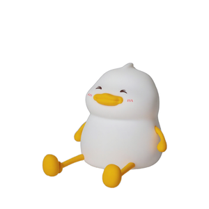 ไฟกลางคืนรูปเป็ด LED แบบชาร์จไฟได้ USB การ์ตูนซิลิโคนตกแต่งห้องนอนเด็กการควบคุมแบบสัมผัสของขวัญวันเกิด - Product Image 2