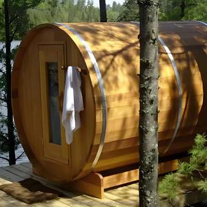 Salle de sauna extérieure électrique moderne et personnalisable avec vestiaire et capacité sur mesure - Product Image 3