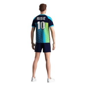 Ensemble de maillot de football respirant pour homme, séchage rapide, durable, maillot et short pour l'entraînement et les matchs - Product Image 4