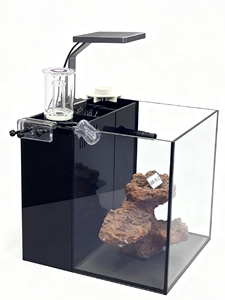 Alta trasparenza 5mm di vetro spesso serbatoio di pesce Mini <span class=keywords><strong>acquario</strong></span> da tavolo LED pompa <span class=keywords><strong>acqua</strong></span> luce posteriore filtro forma rettangolare scatola di imballaggio - Product Image 3