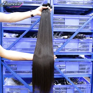 12A 10 - 30 pulgadas recto crudo cutícula alineada paquetes de cabello virgen, vendedores de la mejor calidad extensiones de cabello humano brasileño