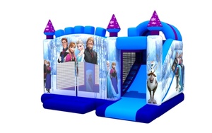 Combo Bơm Hơi Mạo Hiểm Nhà Nảy Siêu Anh Hùng Có Cầu Trượt Nhảy Trên Mặt Trăng Bán - Product Image 2