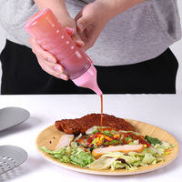 Bouteille en plastique transparent à presser pour sauce piquante au ketchup mayonnaise 150ml 350ml personnalisable de qualité alimentaire avec bouchon étanche