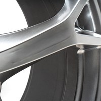 Jantes en alliage d'aluminium forgé LZT-557 370Z V1 19 pouces à cinq branches polies/chromées pour Nissan Sentra/Altima/Toyota Corolla