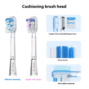 แปรงสีฟันโซนิคแบบสั่นสะเทือน ขนแปรงนุ่ม ชาร์จไฟได้ในตัว ยี่ห้อโรงงานผลิต พร้อมไฟ LED แสดงสถานะการชาร์จ ใช้พลังงานจาก USB ระดับกลาง สำหรับใช้ในครัวเรือน - Product Image 3