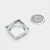 SANIPRO Australie Offre Spéciale 100mm sortie en laiton salle de bain 2 en 1 carrelage insérer dissimuler carré sol drains douche crépine égouttoir