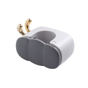 <b>Wall</b> Mounted <b>Mop</b> Holder Storage Rack Round Punch Free Dustproof Cover For Bathroom Cleaning Tools - Product Image 5