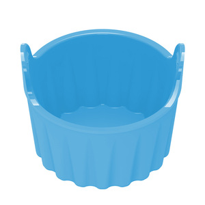 Moule à œufs en silicone pour friteuse à air Ramequins en silicone Grands étuis à muffins Moule à œufs pochés Coquetier pour la cuisson Cuisine domestique - Product Image 6