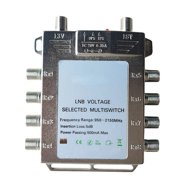 Factory Whole Sale 2x8 DiSEqC Satellite TV Multiswitch with Good Performance
