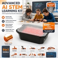 Kit de Robot de Brazo Inteligente 9 en 1, Bloques de Construcción Mecánicos STEM, Entrenamiento para Niños Escolares, Kit de Ciencia Educativa