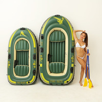 Vente en gros de ponton PVC 2 chambres personnalisés pour 2-3 personnes bateau rigide fluvial camping voyage extérieur bateau de pêche gonflable