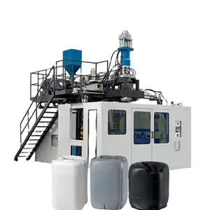 Barril químico de hdpe, máquina de moldeo de soplado de botellas de tanque de agua totalmente automática, gran capacidad de 100l