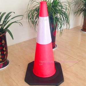 Nhà máy 1M EVA bọt đường nón 90cm phản xạ giao thông hàng rào LED Ánh Sáng IP65 bảo vệ cường độ cao lăng trụ phản chiếu - Product Image 1