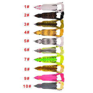Appâts souples bioniques Big Mouse de 12 g et 9 cm, 8 couleurs, appâts à découpe souple, flottants, pour la pêche en surface, le trolling, double hameçon barbelé, silicone, plongeant, lac - Product Image 2