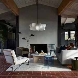 Lampes suspendues en tissu, style moderne, simple, minimaliste, contemporain, luminaire recouvert de soie, lustre <span class=keywords><strong>pour</strong></span> <span class=keywords><strong>plafond</strong></span> haut - Product Image 4