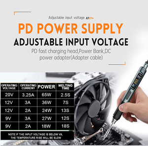 Alientek T90 Thông Minh Hàn Sắt Pd 140W Có Thể Điều Chỉnh Nhiệt Độ Hàn Hàn Trạm Kit C245 C210 T65 Công Cụ Hàn Sắt - Product Image 4