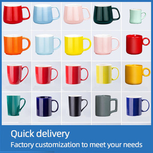 Nueva Taza de cerámica Regalo de negocios corporativo Taza personalizada Diseño de publicidad Taza de café de porcelana de colores con logotipo personalizado - Product Image 3