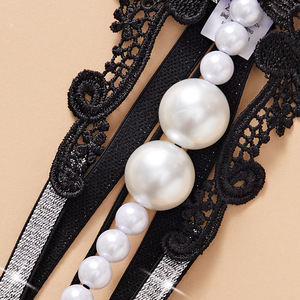 Tanga de Encaje Negro para Mujer Ding Zhi Mei con Cuentas de Perlas, Ropa Interior Sexy - Product Image 3