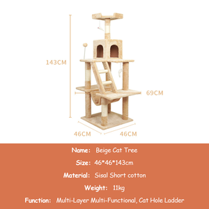 Tour d'escalade et griffoir pour chat en gros, 4 niveaux, luxe, confortable, faible MOQ - Product Image 4