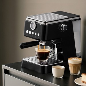 Machine à expresso semi-automatique italienne transfrontalière, extraction haute pression à une touche, <span class=keywords><strong>mousseur</strong></span> à lait, pompe à pression, nettoyage facile, 15 - Product Image 1