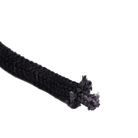 Cordon d'étanchéité flexible en fibre de verre ignifuge pour four et cuisinière, noir, 30-50 m de diamètre, certifié ISO9001, FIDEK
