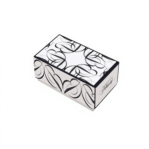 Custom Decorative White Black Pattern <b>Gift</b> <b>Box</b> Small Business Souvenirs Favor Packaging Eco Friendly Cardboard <b>Jewelry</b> Paper <b>Box</b> - Product Image 3
