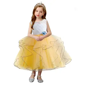 Vestido de princesa para niñas de 4 a 14 años, para fiesta de cumpleaños, 358