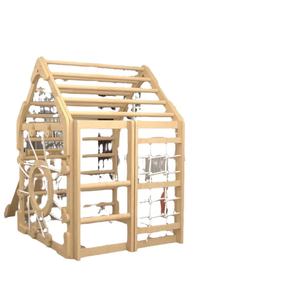 Estructura de Juego de Madera para Interiores con Tobogán para Niños, Unisex - Product Image 4