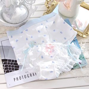 Ropa interior de algodón transpirable con lazo japonés lindo y estampado floral, de tiro bajo y alta elasticidad, talla grande, ODM, para parejas, Half-awake <span class=keywords><strong>Mary</strong></span> - Product Image 5