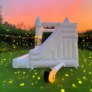 <span class=keywords><strong>Castillo</strong></span> <span class=keywords><strong>Inflable</strong></span> <span class=keywords><strong>Blanco</strong></span> para Bodas, Combo de Brincolín <span class=keywords><strong>Inflable</strong></span>, <span class=keywords><strong>Castillo</strong></span> Hinchable con Tobogán para Niños y Adultos - Product Image 6