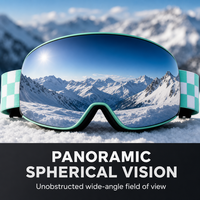 Lensa PC Berkinerja Tinggi HXJ-2 Satu Ukuran untuk Dewasa, Digunakan untuk Ski dan Bersepeda, HD Wide Vision
